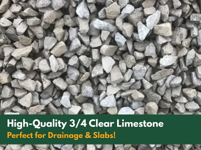 3/4 Clear Limestone gravel delivery in Toronto