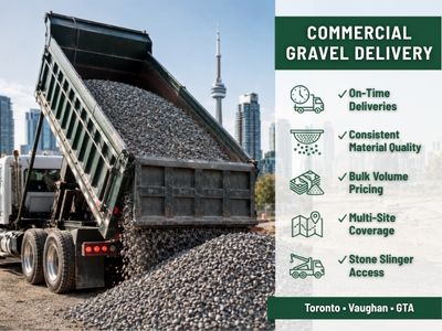 Commercial gravel delivery in Toronto: What contractors and property managers need to know