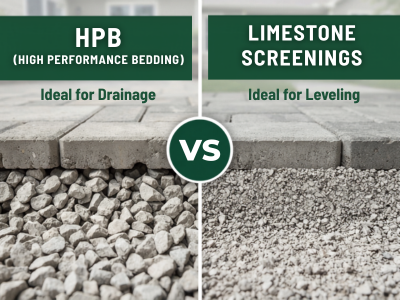 HPB vs Limestone Screenings: Which is better for under patio stones?