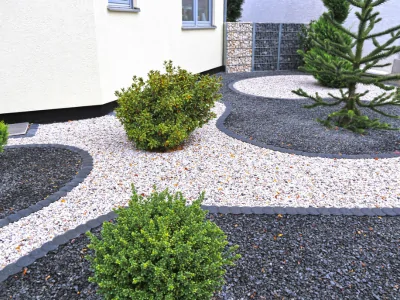 Gravel Path Winding Through Lush Garden